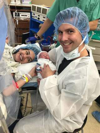 Isis Romero, Phil Anaya and their newborn. (Courtesy Isis Romero)